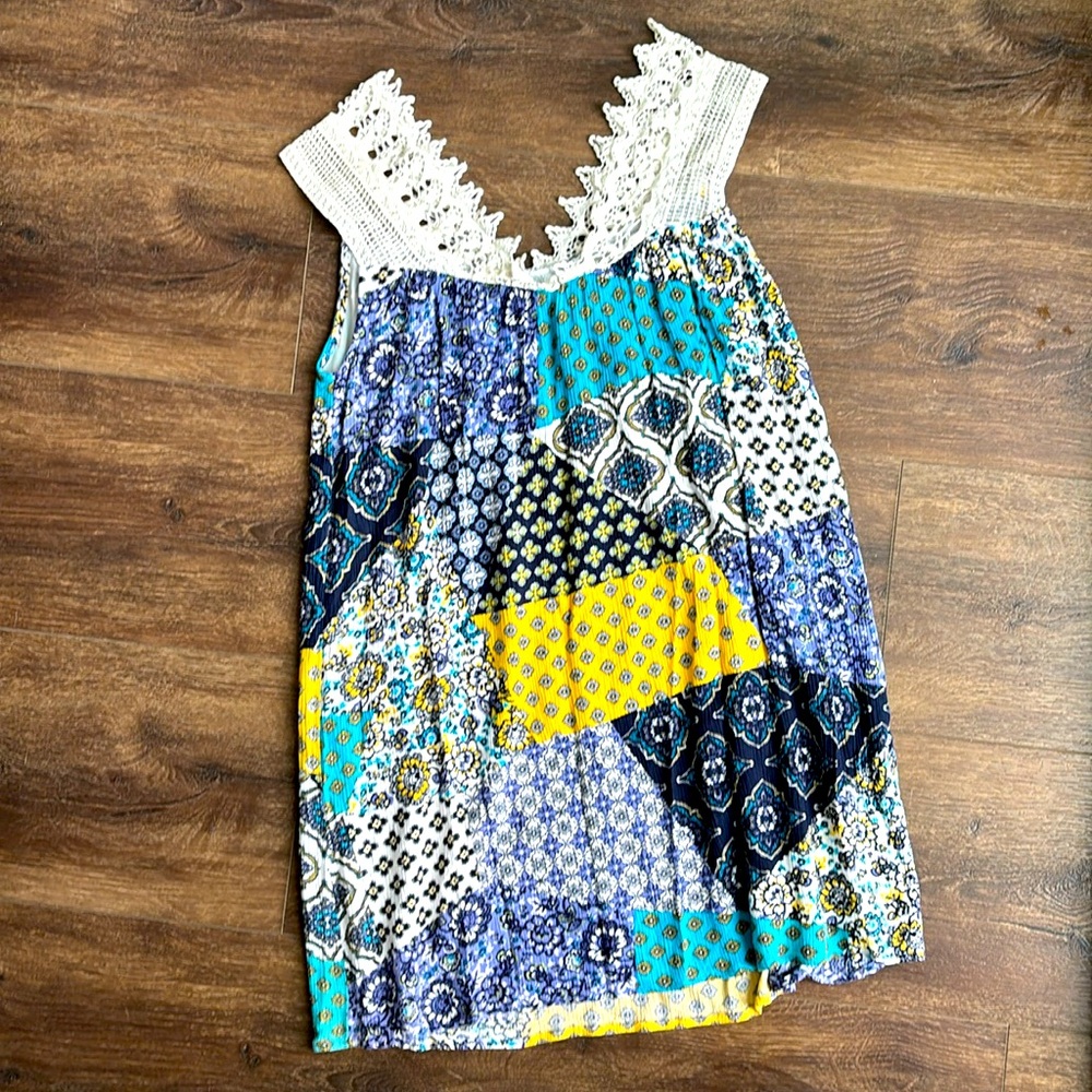 🎉3/$10 in bundle🎉 Patchwork boho dress